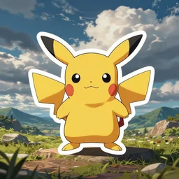 cute miss mascot roucool roucool pidgey pokemon sticker art, cronobreaker, beeple game icon