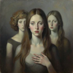 identifying one's fears, surrealism, elegant oil painting, highly detailed. album art for music