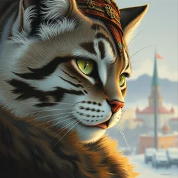 😼. highly detailed, digital painting, watercolor, soviet realism, engraving, artstation, concept art, smooth, sharp focus, vivid grunge, manga, illustration, unreal engine 5, 8 k, art by bilibin and kuvshinov and malevich and mucha