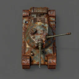 digital painted rusted top - down tank spritesheet, matte background, unity asset store, by greg rutkowski, trending on artstation