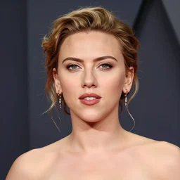 head shot of scarlett johansson by mark ryden