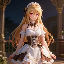 a potrait of anime girl, my dress up darling anime, fine details, night setting, realistic shaded lighting, unreal engine 5, radiant light, detailed and intricate environment