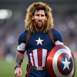 Lionel Messi as an Avenger, Hyper realistic 8k