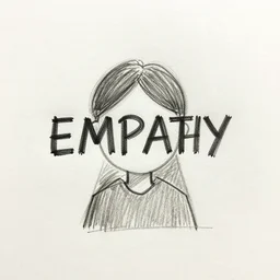 a creative way to show empathy, sketch