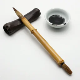 zen bamboo brush ink