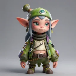 eco punk gotch female goblin, 8k