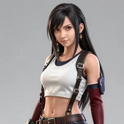 Tifa Lockhart from Final Fantasy VII in GTA V, Cover art by Stephen Bliss, boxart, loading screen,