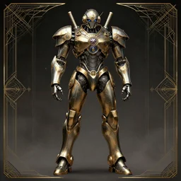 dark enlightenment, NIGREDO, 30s, full body Mecha , highly detailed, art deco.