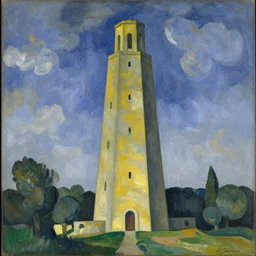the babel tower by paul cezanne