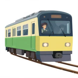 a - train, clean cel shaded vector art. shutterstock. behance hd by lois van baarle, artgerm, helen huang, by makoto shinkai and ilya kuvshinov, rossdraws