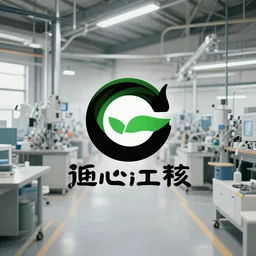 Logo creation factory, green and black