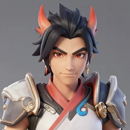 selfie portrait Hanzo of overwatch main character heartstone mattepainting concept Blizzard pixar maya engine on stylized background splash comics global illumination lighting artstation  lois van baarle, ilya kuvshinov, rossdraws