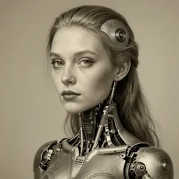 extremely detailed, intricate photorealistic portrait beautiful female android, art by hieronymus bosch, h 7 0 4