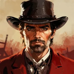 master and commander far side of the world red dead redemption art style, rockstar games art, semi - realistic anime, portrait, beautiful face, symmetrical face