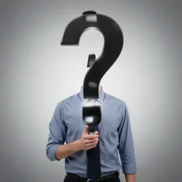 question mark man