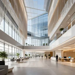 tencent headquarters interior designed by gensler, fosters, photorealistic octane render 8 k, 2 8 mm