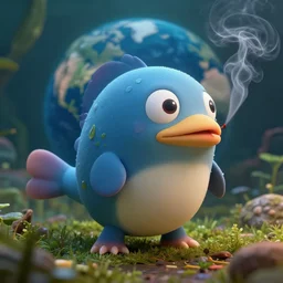 a high detail shot of a diglett in the wild, on planet earth, smoking, render, cgsociety, photorealism