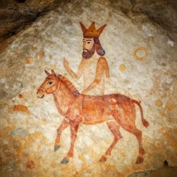 a king, cave paintings, pre - historic, lascaux, primitive, cave art style