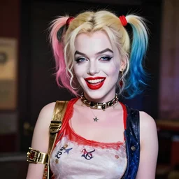Marilyn Monroe as Harley Quinn hyper realistic 4K quality