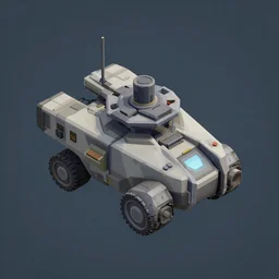 Isometric 3d high octane render of a ta turret from Portal 2 Game