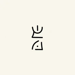 symmetric. small symmetry, tiny vector tattoo. minimal design, ancient. cuneiform. peace energy hymn