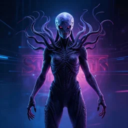 with no problems,, stranger things, mind flayer, cyberwave, vector graphics, cinematic, photorealistic, artstation, highly detailed, volumetric lighting