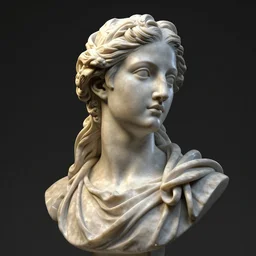 renaissance statue bust, 3 d model, octane rendered, unreal engine