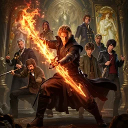 highly detailed vfx portrait of a mage casting a fire sword, unreal engine, greg rutkowski, loish, rhads, beeple, makoto shinkai and lois van baarle, ilya kuvshinov, rossdraws, tom bagshaw, alphonse mucha, global illumination, detailed and intricate environment