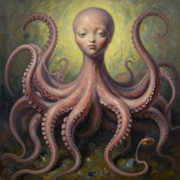 a beautiful amazing oil painting of flora addict out of detailed tentacles by zdzisław beksinski, jean delville, edmund dulac, jean giraud, ellen jewett, trending on artstation, featured on behance, vision of chaos, octane render