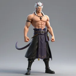 complex 3 d render hyper realistic full length illustration of a handsome! powerful athletically built white haired demon necromancer, asura arms, ace d portgas hell boy, flame god, d & d, dio from jojo's bizarre adventures, broly, medieval fantasy, draconic, character design, intricate, octane render, concept art, resin, 8 k, hd, epic scene, dante's inferno, symmetrical, art by takeshi obata + billelis + hirohiko araki