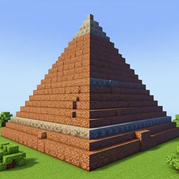 a giant alpha pyramid build in minecraft