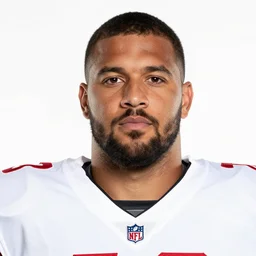 nfl offensive lineman doug birmingham posing for headshot, white backdrop, facial portrait by francis helps, trending on pinterest, excessivism, elite