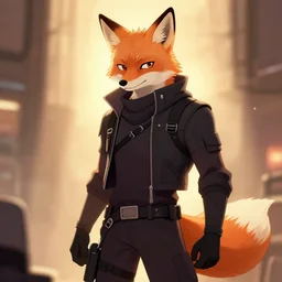 anthropomorphic fox assassin, trending on artstation, trending on furaffinity, digital art, by kawacy, anime, furry art, warm light, backlighting, cartoon, concept art, cyberpunk