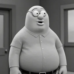 peter griffin in They Live (1988), B&W, film still