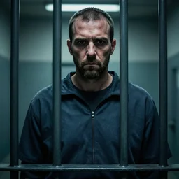 a killer would has just been put in jail, ultra HD, amazing photo, dynamic lighting, award winning, insane detail