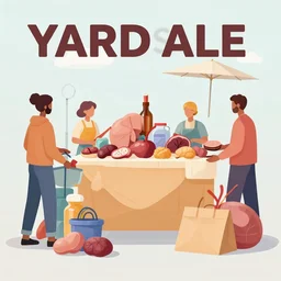 a yard sale where people are selling human organs