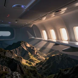 psychedelic trip on a plane flight