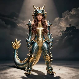 ariana grande in a dragon suit