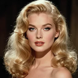 stunning award - winning portrait by peter lindbergh of a beautiful young feminine blonde woman with delicate features. vintage hollywood glamour. long shiny wavy glam hair. retro hollywood curls. long hair. fashion makeup. vogue. fashion photography. sharp focus. canon 5 0 mm.