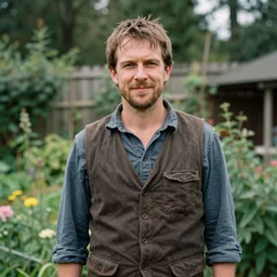 portrait photo still of real life woodsman from over the garden wall 8 k, 8 5 mm f 1. 8