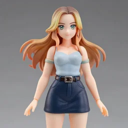 Margot Robbie, An anime Nendoroid of Margot Robbie, figurine, detailed product photo