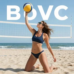 beach volleybal poster exotic attractive advertisement