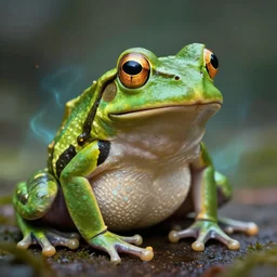 highly detailed portrait frog, bartlomiej gawel, marcin blaszczak, magical aura