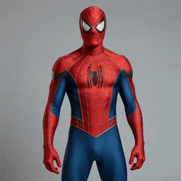 daz black wearing a spider - man suit