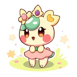 cute miss mascot boustiflor boustiflor weepinbell pokemon sticker art, cronobreaker, beeple game icon