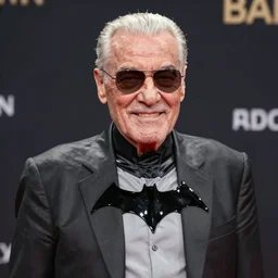 High quality screenshot of Stan Lee as Batman (2022)