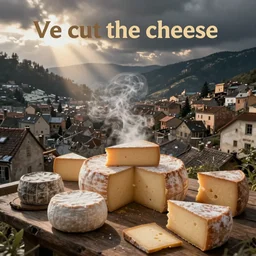 living in a town that specializes in cheese it's a long winter the cheeses all are extremely pungent and you've run out of all other traded foods because of a nearby war. The smell is so horrible you come up with the phrase who cut the cheese to ask if someone farted or if it's just the cheese