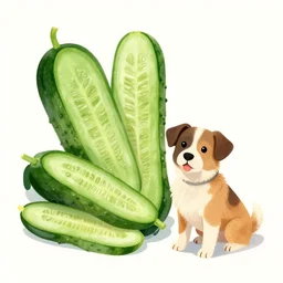 cucumber mixed with dog hybrid concept art