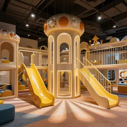 an indoor playground