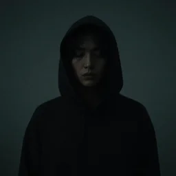 a mysterious photo of a person